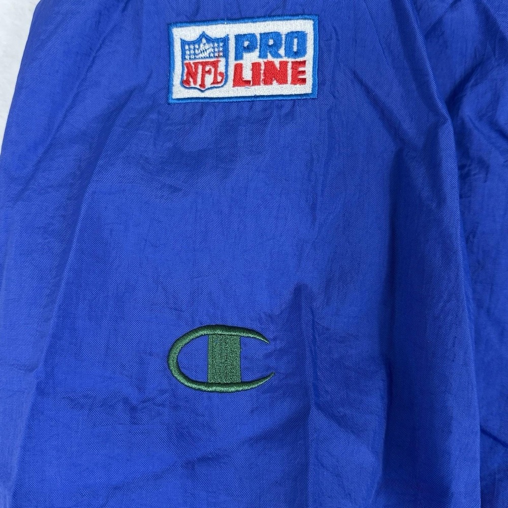 93-94's Seattle SEAHAWKS Vintage/ NFL Football Pro Line Windbreaker CHAMPION 2XL - Picture 9 of 9